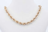 10k Yellow Gold Rope Chain Necklace 7.3 Grams 22 Inch Eb07wrxde