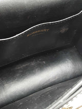 Burberry Mini Tb Crossbody In Black Monogram Quilted Lambskin Fw0326oxzdu