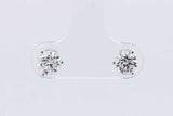 1.0cttw Lab Grown Diamond Stud Earrings In 14k White Gold 0.8 Grams Eb0326orxsa