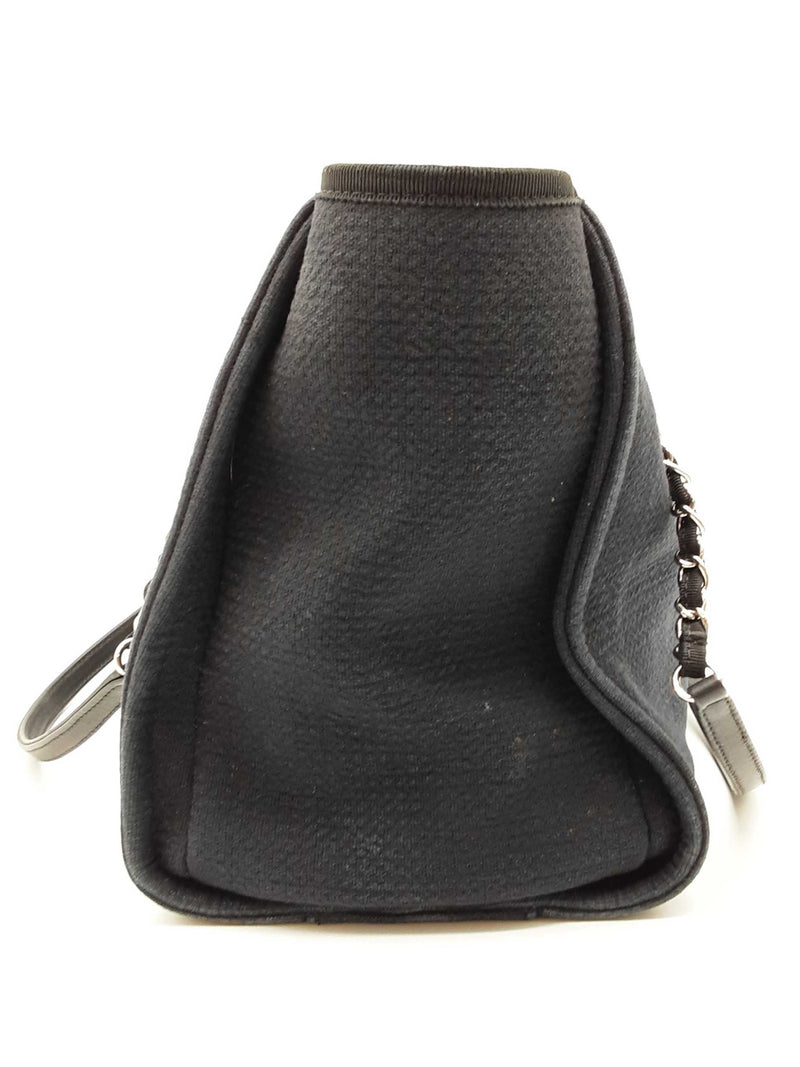 Chanel Deauville Black Shopping Tote Do0825lrxzde