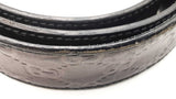 Gucci Interlocking G 40mm Belt In Black Guccissima Leather Size 40 Fw0926lrxdu