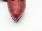 Yves Saint Laurent Rive Gauche Leather Pumps Red Size 7.5 Aa1025pzsa