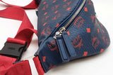 Mcm Blue & Red Viestos Belt Bag Eb0926crde