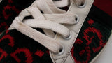 Gucci Ace Gg Monogram Red & Green Terry Cloth Sneakers Size 36.5 Eb1225crdu