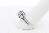1.37cttw Diamond Ring In 14k White Gold 6.2 Grams Size 9 Eb0825lolrsa