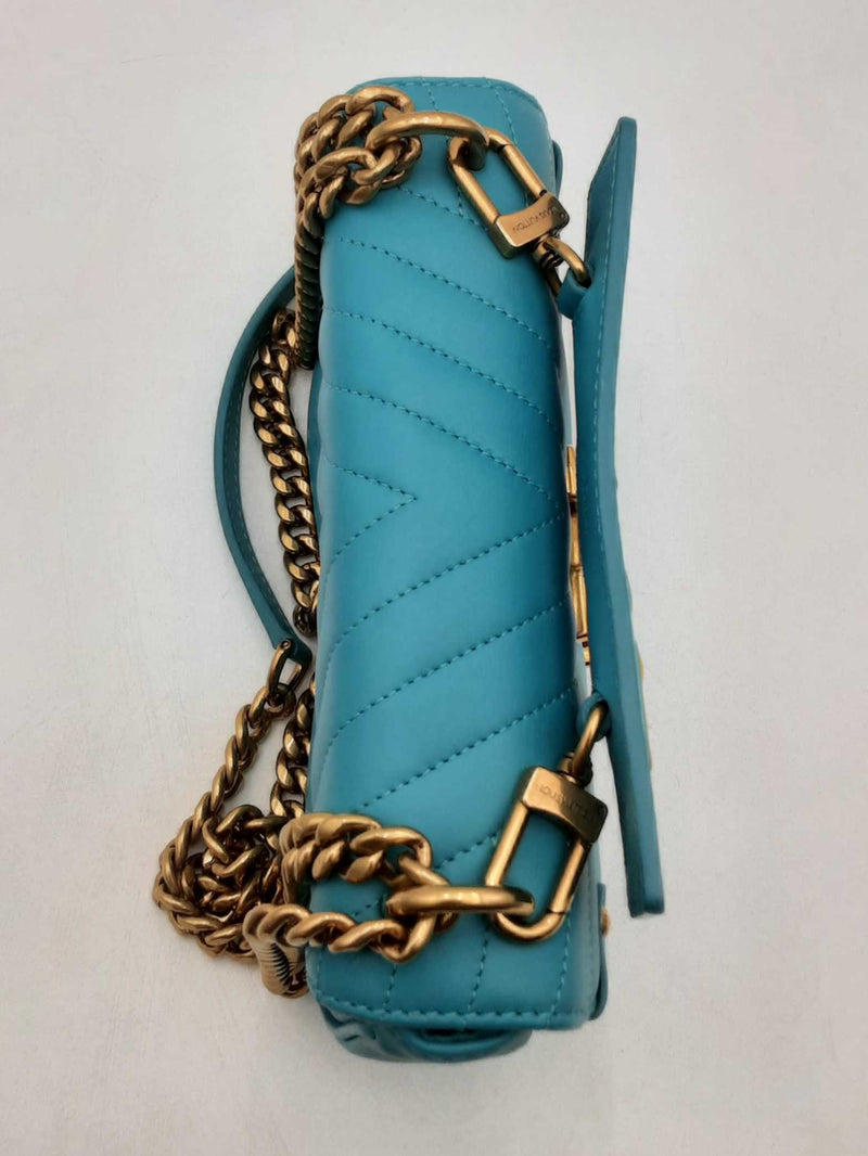 Louis Vuitton Malibu Green Calfskin Nu Wave Chain Shoulder Bag Sd0325exzsa