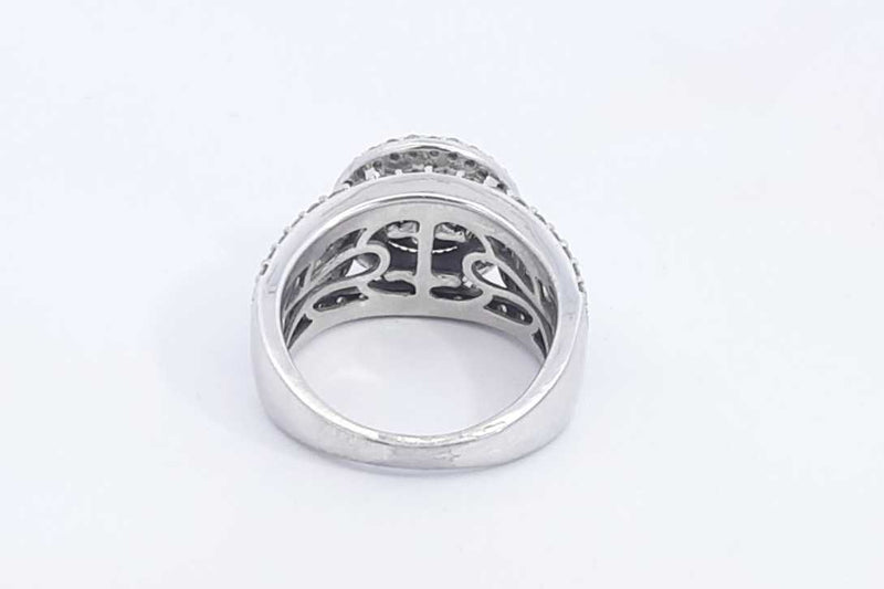 2.21 Cttw Diamond 10k White Gold Ring 8.39 Grams Size 7 Aa0524worsa