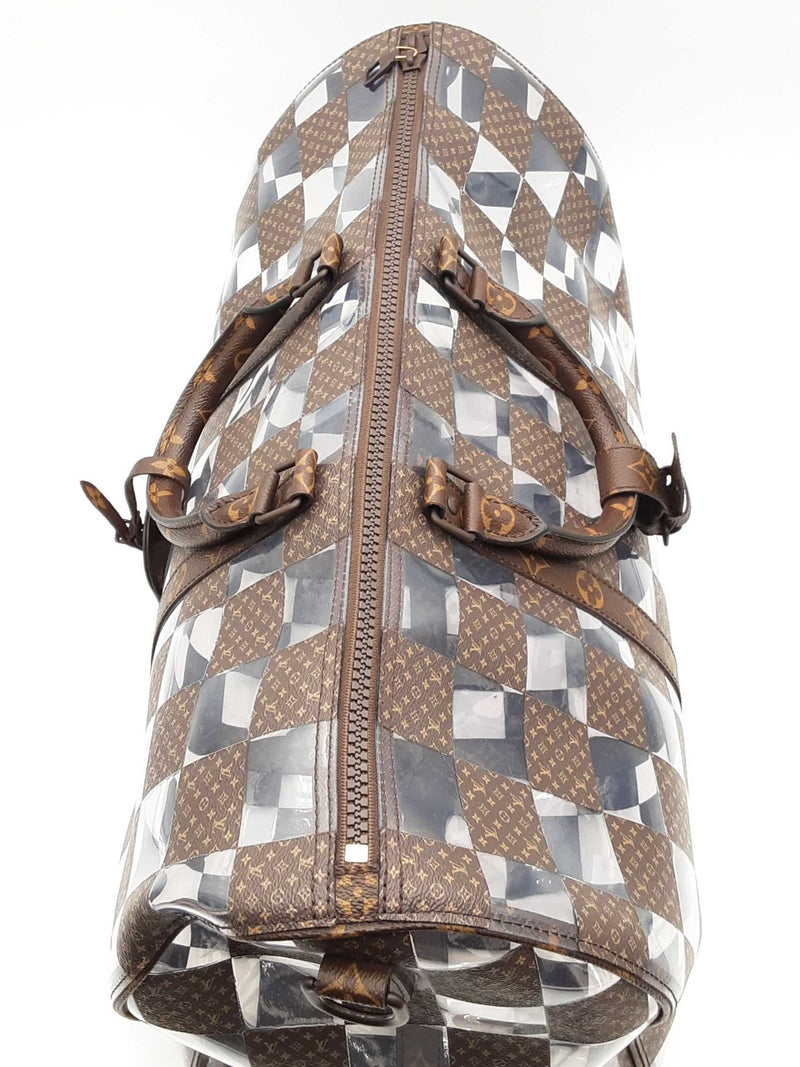 Louis Vuitton Monogram Pvc Chess Keeepall Bandouliere 50 Eb1223wxxzsa