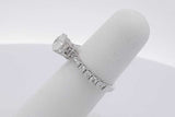 1.34cttw Diamond Ring In 14k White Gold 2.9 Grams Size 4.75 Eb0525loxzsa