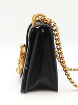 Prada Animalier Cahier Crossbody In Black Leather Fw0625izxdu