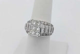 1.74cttw Diamond Ring In 14k White Gold 8.7 Grams Size 6 Eb1026srxsa