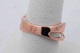 14k Rose Gold Diamond Criss-cross Ring 5.6 Grams Size 7 Eb0626worsa