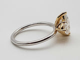 3.26 Cttw Lab Grown Diamonds 14k Two Tone Gold 3.3g Ring Size 6.5 Do0726srxde