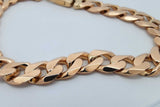 14k Yellow Gold Curb Chain Link Bracelet 51.1 Grams 9 Inch Eb0426wpxzsa