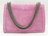 Gucci Dionysus Embroidered Pink Suede Chain Strap Shoulder Bag Fw0824ixzsa