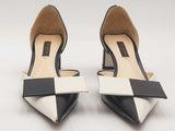 Louis Vuitton Monochrome Leather Bow D'orsey Pumps White Size 35 Aa0625lzxsa