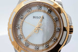 Bulova 32mm Quartz Stainless Steel Watch With Mother Of Pearl Dial Eb0926cxsa