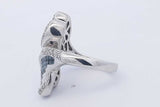 5.6cttw Diamond Ring In 14k White Gold 10.3 Grams Size 7.25 Eb0326lxxzdu