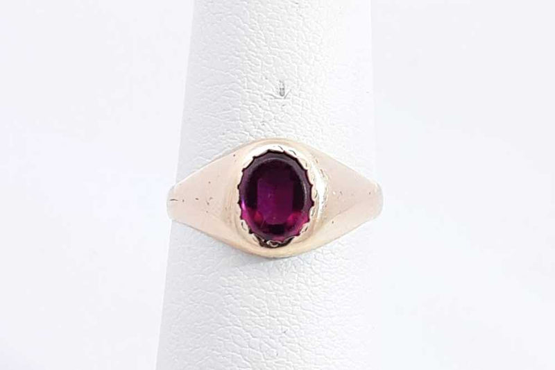 Purple Gemstone Ring In 10k Yellow Gold 1.3 Grams Size 5.75 Eb0924orsa