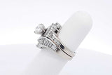 2.08ctw Diamond Wedding Set In 14k White Gold 10.7 Grams Size 5.5 Eb0125llxzsa