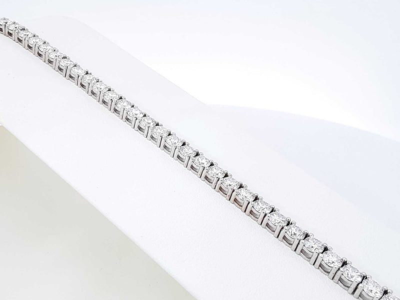 10.0 Cttw Lab Grown Diamond 14k White Gold Tennis Bracelet 14.8g 7 Inch Fwoixzdu
