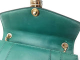 Bvlgari Serpenti Forever Green Leather Crossbody Bag Eb0826wxzdu