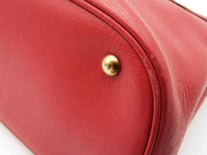 Gucci 319795 Horsebit Red Leather Tote Bag Do10250xzde