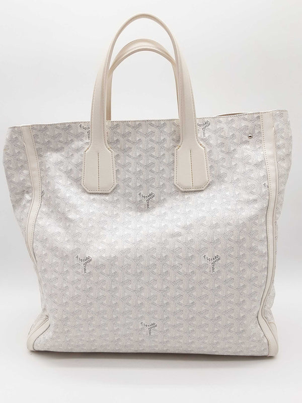 Goyard Voltaire 2 Way White Monogram Coated Canvas Tote Bag Do1124lxzxde