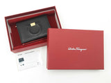 Salvatore Ferragamo Gancino City French Wallet In Black & Red Leather Fw526llxdu