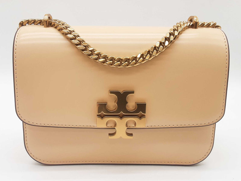 Tory Burch Eleanor Spazzolato Os Vanilla Beige Leather Shoulder Bag Do0525lxzde