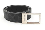 Gucci Gg Supreme Canvas Belt With Silver Tone Buckle Size 90/36 Eb0825oxzde