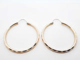 14k Yellow Gold Faceted Hoop Earrings 7.9 Grams Fw0326rzxdu
