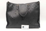 Louis Vuitton Onthego Gm Black Monogram Empreinte Leather Tote Bag Sd0526ezxdu