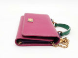 Dolce & Gabbana Sicily Von Mini Wallet On Chain Pink Wallet Sd0925lrzsa