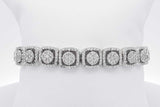 7.82cttw Diamond Tennis Bracelet 10k White Gold 26.3 Grams 8.5 Inch Eb0726lrxzsa
