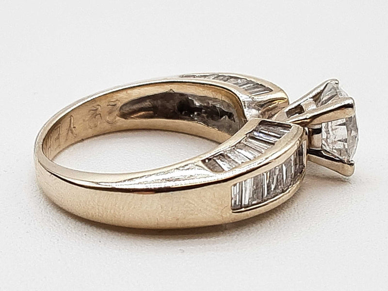 Approx 7.4 Ctw Diamonds 14k White Gold 6.6g Ring Size 6.25 Do0125wxzxde