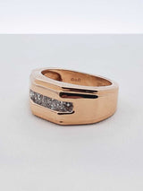 0.50 Cttw Channel-set Diamond & 14k Gold Band 10.2 Grams Size 8 Fw0625izxdu
