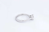 1.02ctw Lab Grown Round Diamond Ring 10k White Gold 3 Grams Size 6 Eb1124osrdu