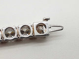 26.0 Cttw Lab Grown Diamonds 14k Wg 30.0g Tennis Bracelet 6.5 In Do0726rxzxde