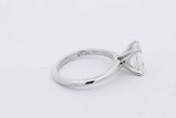 2.02ctw Lab Grown Emerald Cut Diamond Ring 14k White Gold 3.5g Size 6 Eb526wxzsa