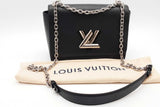 Louis Vuitton Black Epi Leather Twist Lock Shoulder Bag Eb1026ixzde