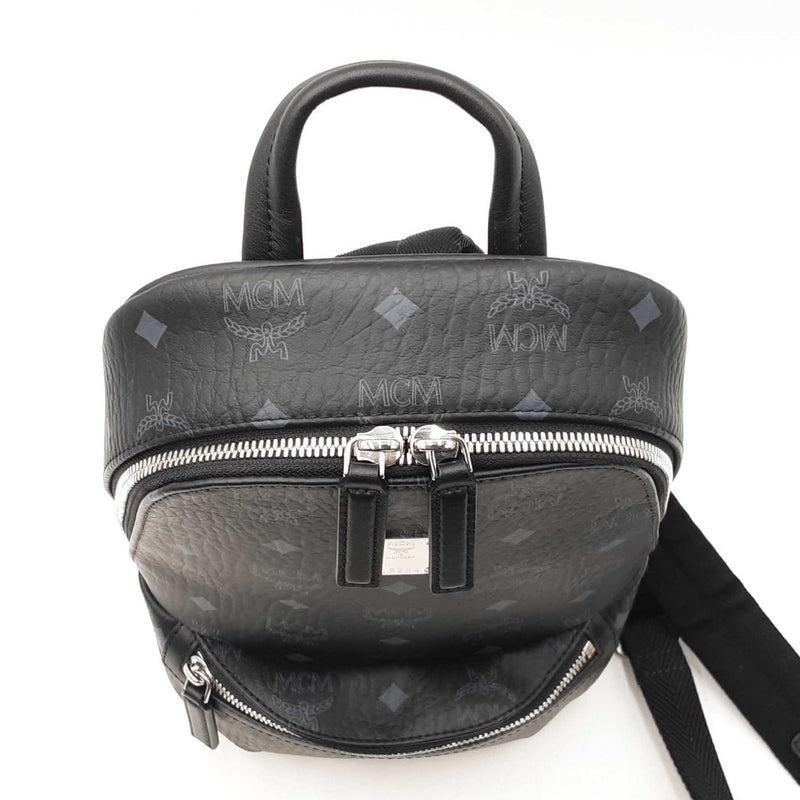 Mcm Klassic Small Sling Bag In Black Visetos Coated Canvas Fw0925wwxdu