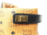 Mcm Classic High Top Sneakers In Visetos Cognac It Size 38 Fw0825crdu