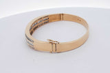 5.45cttw Diamond 14k Yellow Gold Hinged Bangle Bracelet 25.9 Grams Eb0626lrxzsa