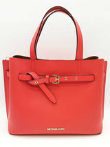 Michael Kors Emilia Dark Sangria Red Pebbled Leather Crossbody Bag Do1025orde