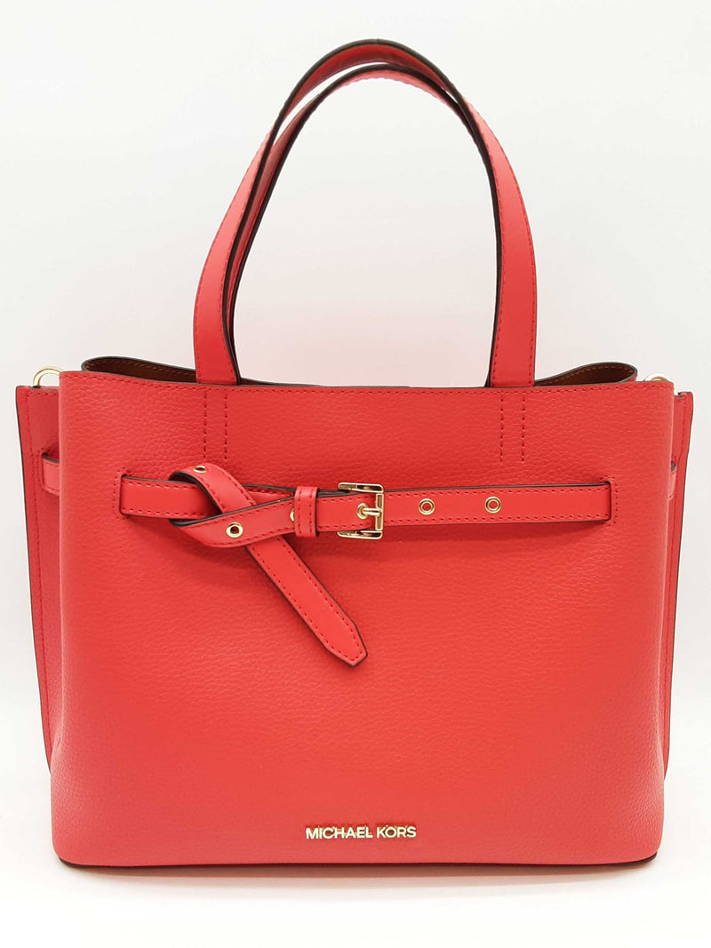 Michael Kors Emilia Dark Sangria Red Pebbled Leather Crossbody Bag Do1025orde