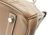 Hermes Birkin 30 Etoupe Gray Togo Palladium Handbag Do0725lprxzde
