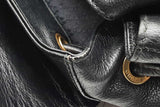 Gucci Bamboo Handle Black Leather Backpack Eb1025pxzde