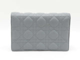 Christian Dior My Daily Dior Pouch In Cloud Blue Cannage Lambskin Fw00725lzxzdu