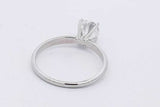 1.0ctw Lab Grown Diamond Solitaire Ring 14k White Gold 2.2g Size 7 Eb1225pocsa